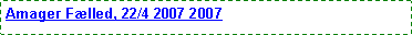 Text Box: Amager Flled, 22/4 2007 2007